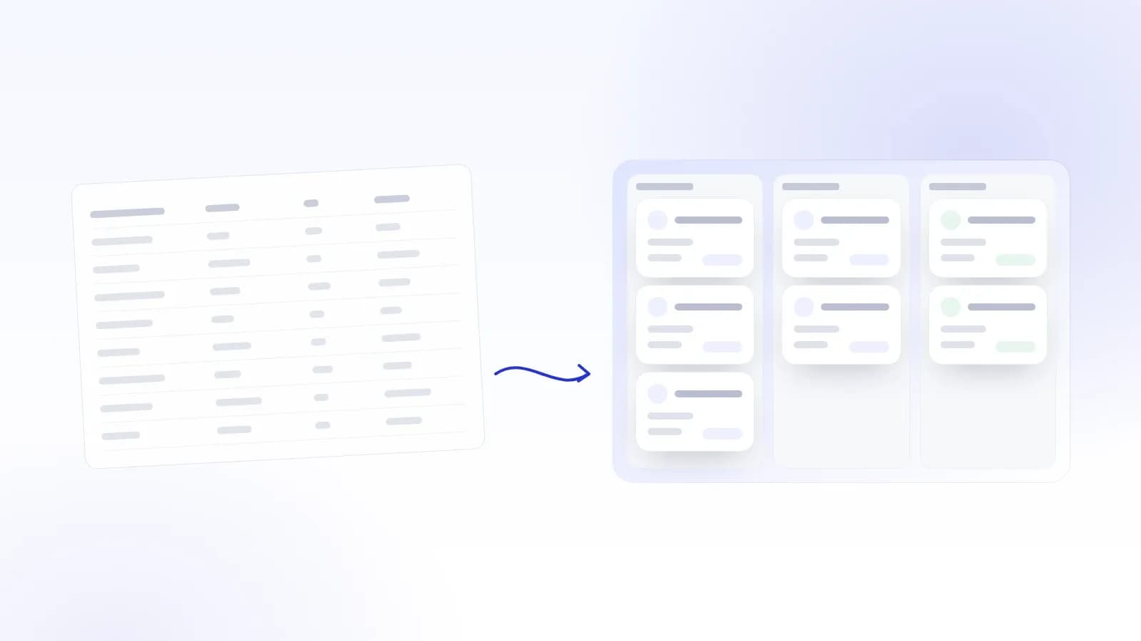 Spreadsheet rows turning into pipeline columns